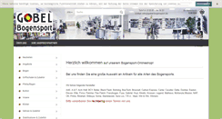 Desktop Screenshot of bogensport-gobel.de